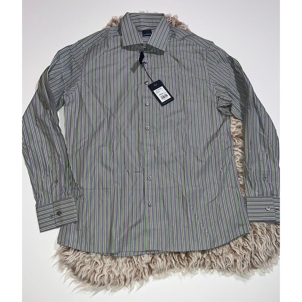 Daniel Hechter Paris men’s new long sleeve striped button shirt